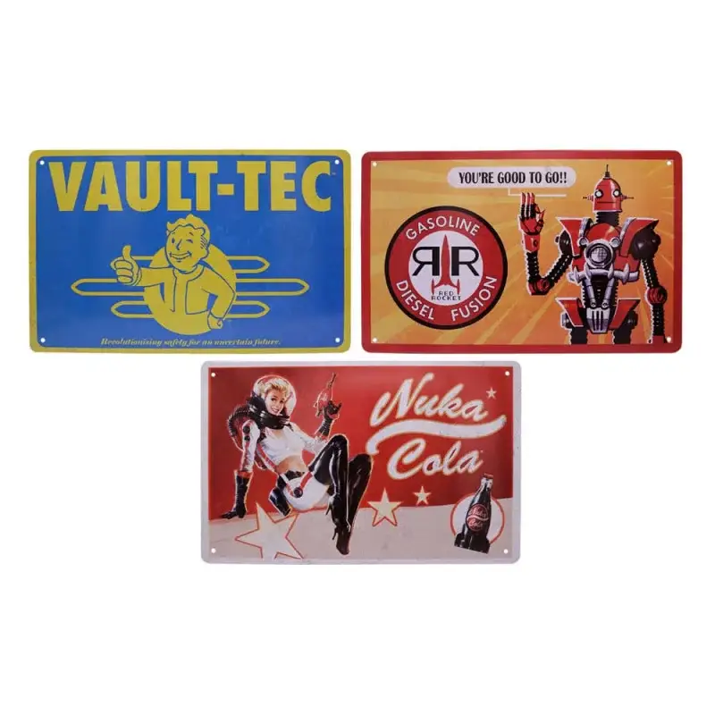 Fallout Set of 3 metal sign Brands Exclusieve Aanbieding