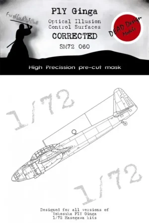 Beste Prijs Kugisho P1Y1-S Ginga 3D/optical illusion paint mask for control surfaces (designed to be used with Hasegawa kits