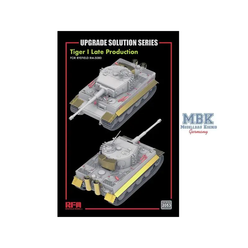 Upgradeset voor RFM5080 Tiger I Late Production Accessoire Gratis Retour