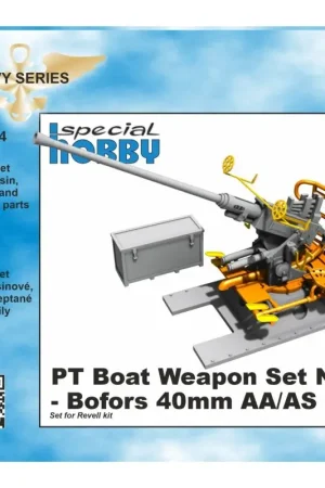 Express Levering PT Boat Weapon Set No.6 - Bofors 40mm AA/AS Gun 1/72 / for Revell kits Accessoire