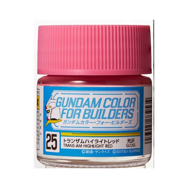Nieuw UG-025 - Gundam Color For Builders (10ml) TRANS-AM HIGHLIGHT RED