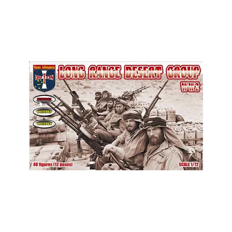 Nieuw LRDG (Long Range Desert Group) WWII Figuren