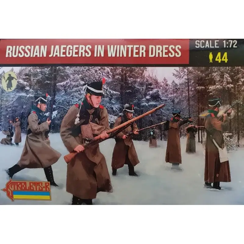 Hoge Kwaliteit Russian Jaegers in Winter Dress Napoleonic era Figuren