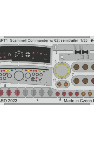 Express Levering Scammel Commander w/ 62t semitrailer 1/35 (designed to be used with Hobby Boss kits)