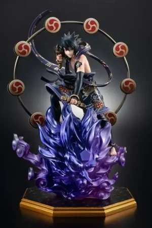 Gratis Retour Naruto Shippuden Precious GEM Series Sasuke Uchiha Thunder God 28cm Figuurtje