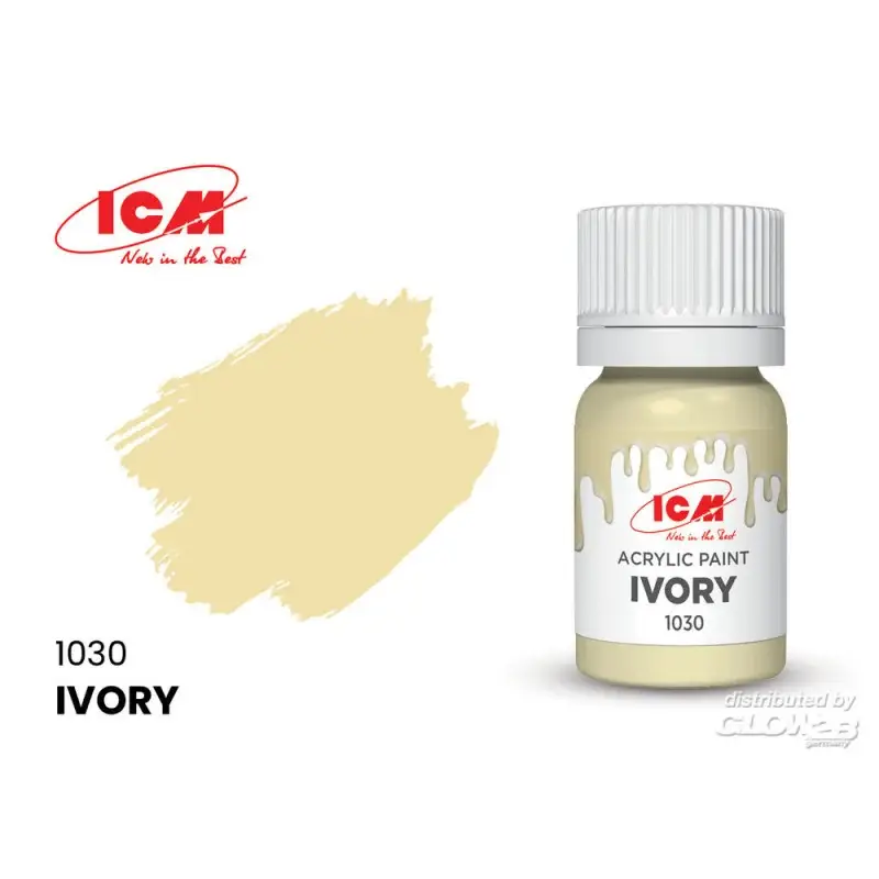 Express Levering GREY Ivory bottle 12 ml Acrylverf