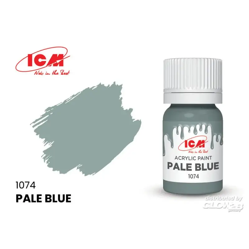 Tijdelijk Beschikbaar BLUE Pale Blue bottle 12 ml Acrylverf