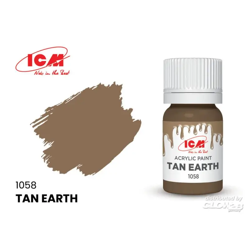 BROWN Tan Earth bottle 12 ml Acrylverf Koop Vandaag