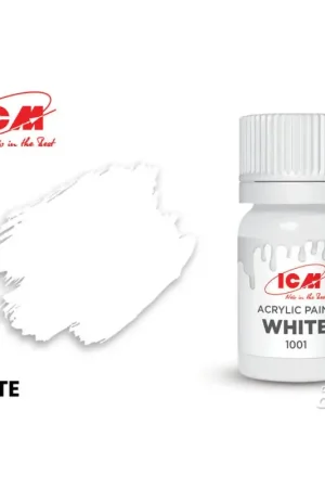 Rechtstreeks Van De Fabrikant BASIC COLORS White bottle 12 ml Acrylverf