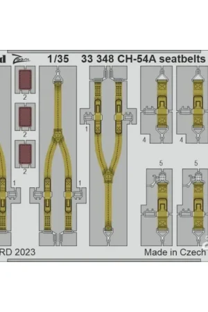 CH-54A seatbelts STEEL 1/35 ICM Accessoire Voordeelprijs