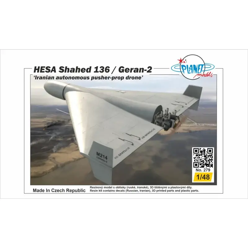 Lage Kosten HESA Shahid 136 / Geran-2 Iranian Schaalmodel