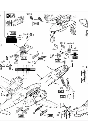 Direct Verzonden Focke-Wulf Ta-154 (designed to be used with Hasegawa kits) Accessoire