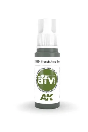 AK INTERACTIVE: acrylic paint 3rd Generation 17mL - French Army Green Acrylverf Gecertificeerd