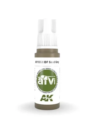 Koopje AK INTERACTIVE: acrylic paint 3rd Generation 17mL - IDF Sand Grey 1970s-1980s Acrylverf