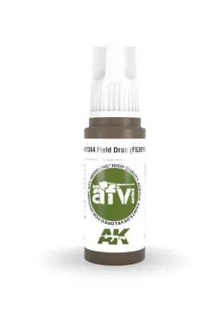 AK INTERACTIVE: acrylic paint 3rd Generation 17mL - Field Drab (FS30118) Acrylverf Rechtstreeks Van De Fabrikant