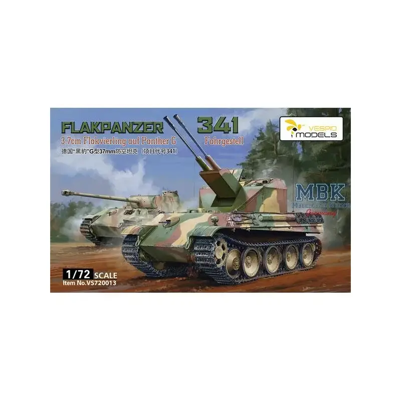 Flakpanzer 341 3.7cm Flak auf Panther G Schaalmodel Speciale Aanbieding