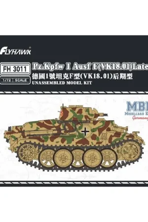 Pz.Kpfw I Ausf F (VK18.01) late Schaalmodel Gratis Retour