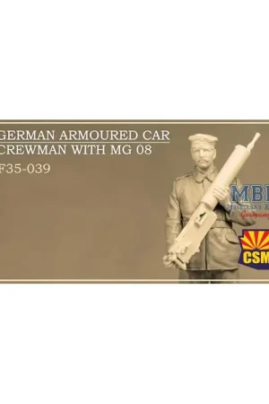 Merkproduct German armoured car crewman with MG 08 Figuren