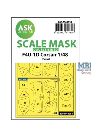 F4U-1D Corsair double-sided express mask f. Tamiya Merkproduct