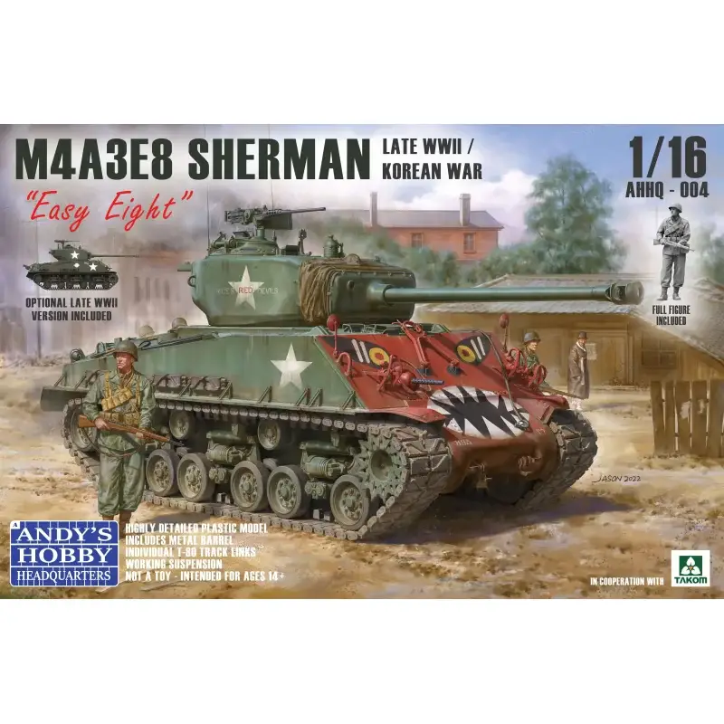 Veilige Betaling M4A3E Sherman Easy Eight-Late War/Korean War 1:16 Schaalmodel