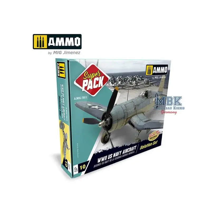 SUPER PACK WWII US Navy Aircraft Acrylverf Laatste Versie