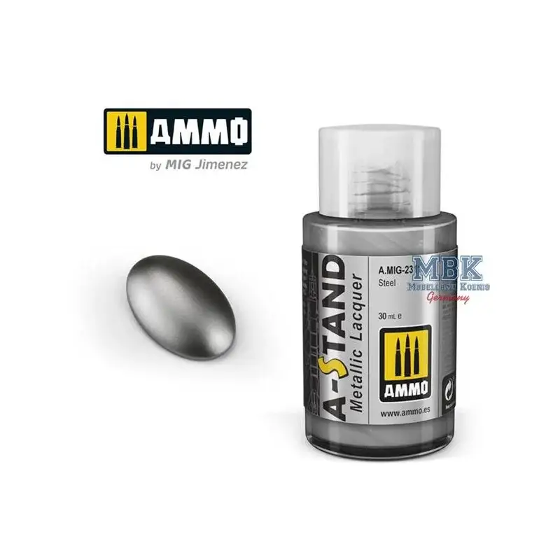 A-STAND Steel - 30ml Enamel Paint for airbrush Acrylverf Bestel Nu