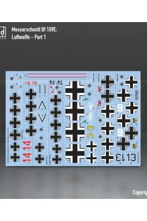 Luftwaffe Part one (2 x A5 decal sheet set) Gratis Retour