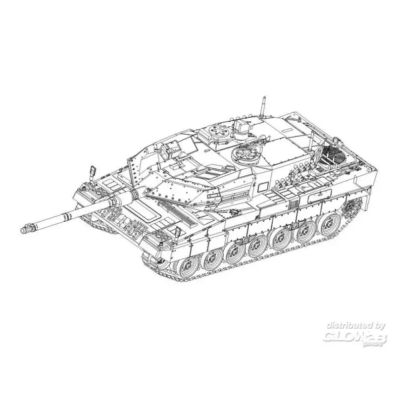 Rechtstreeks Van De Fabrikant German Leopard2A6 MBT Schaalmodel