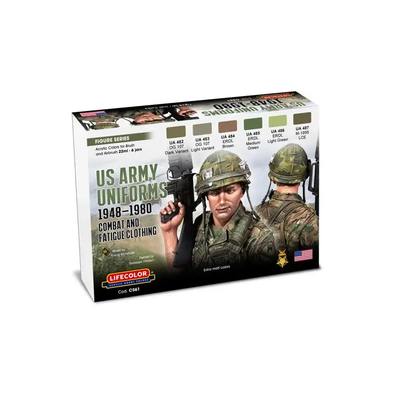 Acrylverfset Amerikaanse legeruniformen 1948-1980 Must-Have