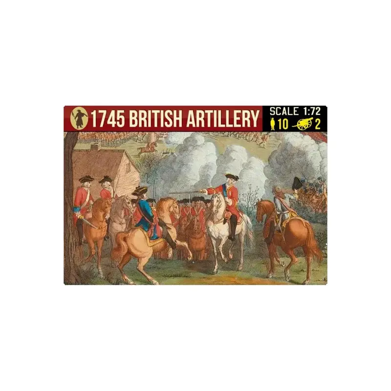 Rechtstreeks Van De Fabrikant Figuur 1745 Britse artillerie 1:72 Figuren