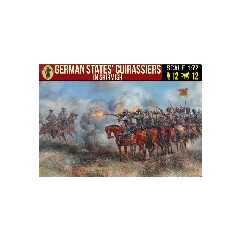 Kurassiers van de Duitse staat in schermutseling 1:72 figuur Figuren Must-Have