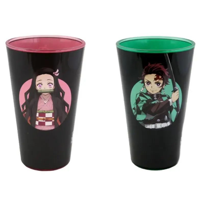 DEMON SLAYER - Tanjiro & Nezuko - 2 XXL Pint Glass 473ml Direct Verzonden