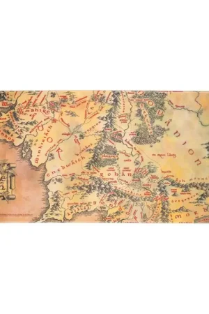 Op = Op LORD OF THE RINGS - Middle Earth - Desk Mat XL - 80x35 cm