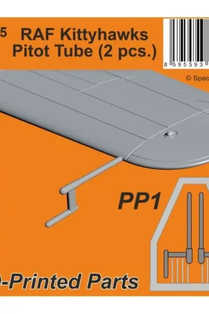 RAF Curtiss Kittyhawk Mk.IA pitotbuis (2 stuks) Schaalmodel Gratis Retour