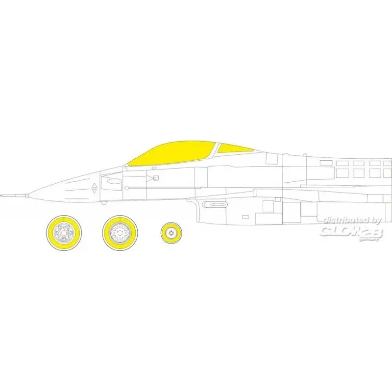 F-16a mlu 1/48 kinetic Accessoire Exclusieve Aanbieding