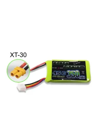 LIPO batterij voor radiografisch bestuurbaar apparaat Zwart Lithium 350mAh 45C 3S XT-30 LiPo batterij Koopje