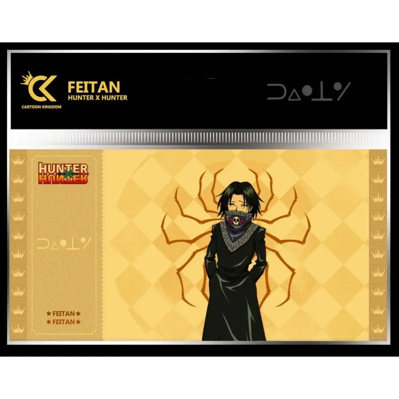 HUNTER X HUNTER - Feitan - Gouden kaartje Gratis Retour
