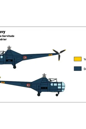 Westland DRAGONFLY Mk.1 Franse marine 1 zakpakket, luifelmasker, 1 stickerversie, Speciale Aanbieding