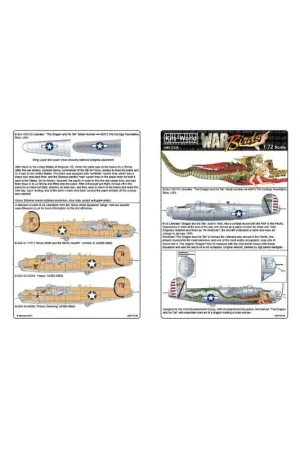 Gratis Retour Sticker Geconsolideerde B-24J Liberator 'Dragon and his Tail' 64th Bomb Squadron, 43rd Bomb Group.