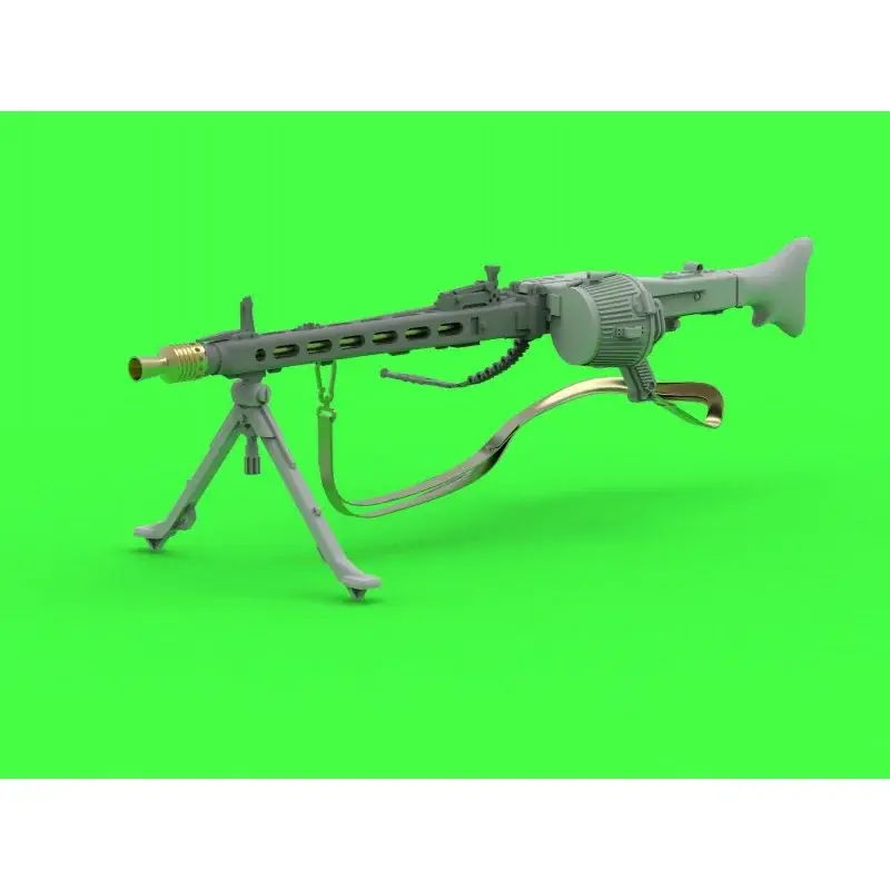 MG 42 - Duits machinegeweer (7.92mm) - compleet kanon incl. messing, hars en PE onderdelen (1st) Laatste Kans