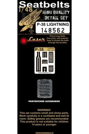 Shop Nu Lockheed P-38F/G Lightning voorgesneden (laser) veiligheidsgordels (ontworpen voor gebruik met Tamiya-kits)