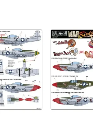 Lage Prijs Sticker Noord-Amerikaanse P-51D Mustang 44-11661 QP-X 'Iron Ass' Luitenant-kolonel Jack Oberhansly 334th FS Begin 1945
