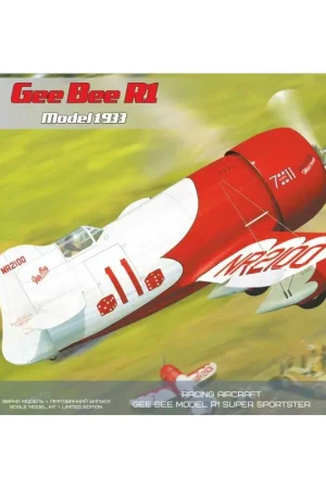 Gee Bee R1 (versie 1933) Kit bevat: 59 onderdelen; Foto-geëtst vel; Zelfklevende maskersStickers voor 1 kleurstelling Direct Beschikbaar