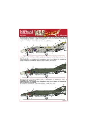 Sticker McDonnell F-4B Phantom VF-121 McDonnell F-4G (ex-F-4B-14) Phantom II, BuNo 150642/NJ-111 bediend door VF-121 'Pacemakers Beperkt Aanbod