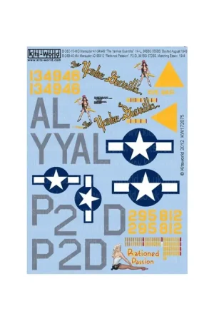 Hoge Kwaliteit Sticker Martin B-26C-15-MO Marauder (2) Decal
