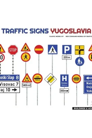 Verkeersborden. Joegoslavië jaren 90 Laatste Versie