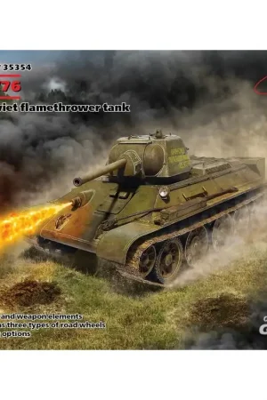 -34/76, Sovjet-vlammenwerpertank uit de Tweede Wereldoorlog Schaalmodel Finale Uitverkoop