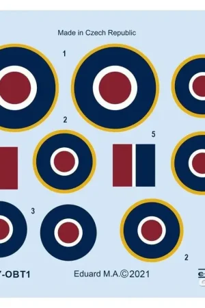 Sticker Tempest Mk.II rondellen 1/48 voor EDUARD/SPECIAL HOBBY Decal Aanbieding