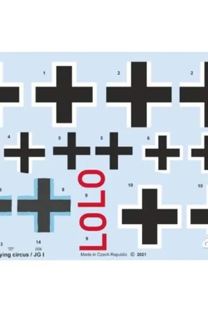 Premium Sticker Vliegend circus / JG I voor MENG Decal