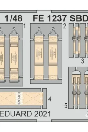 Alleen Vandaag SBD-5 veiligheidsgordels STAAL, voor REVELL